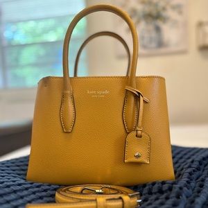Kate Spade Handbag/Crossbody Purse-mustard yellow